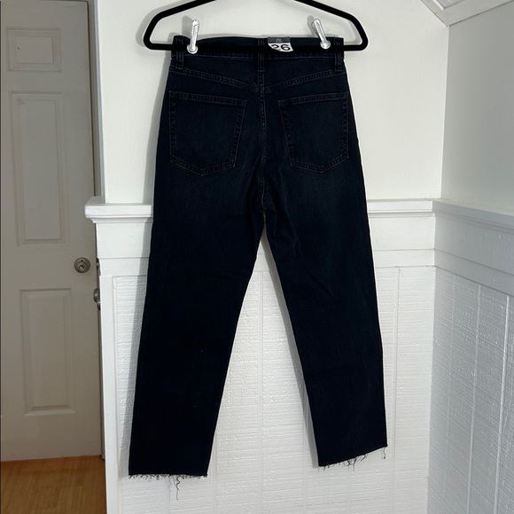 GAP NWT Black Cheeky Straight Leg High Waist Denim Jeans size 26P, 26 petite - Picture 6 of 9